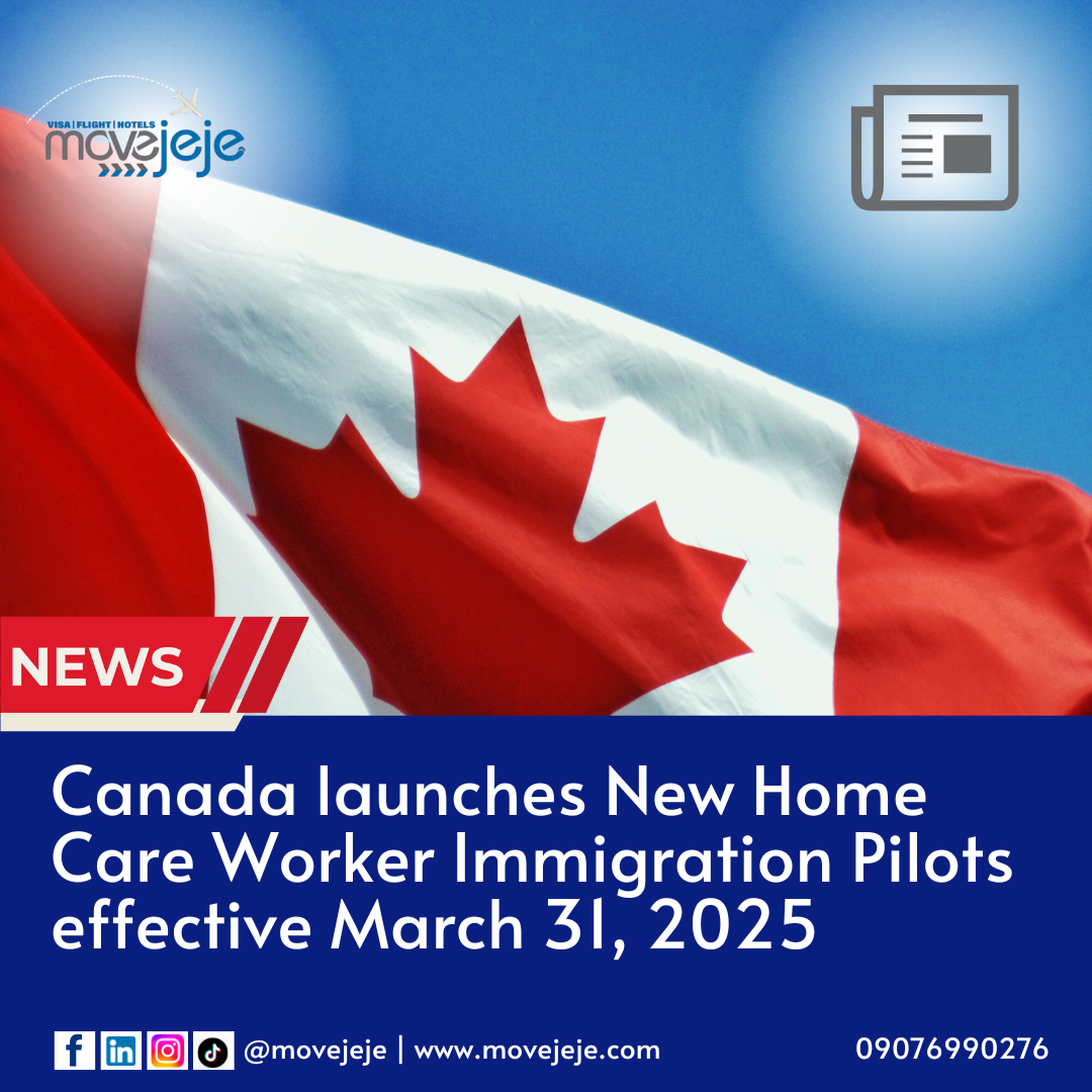 Canada launches New Pathway to PR for Caregivers effective March 31st, 2025